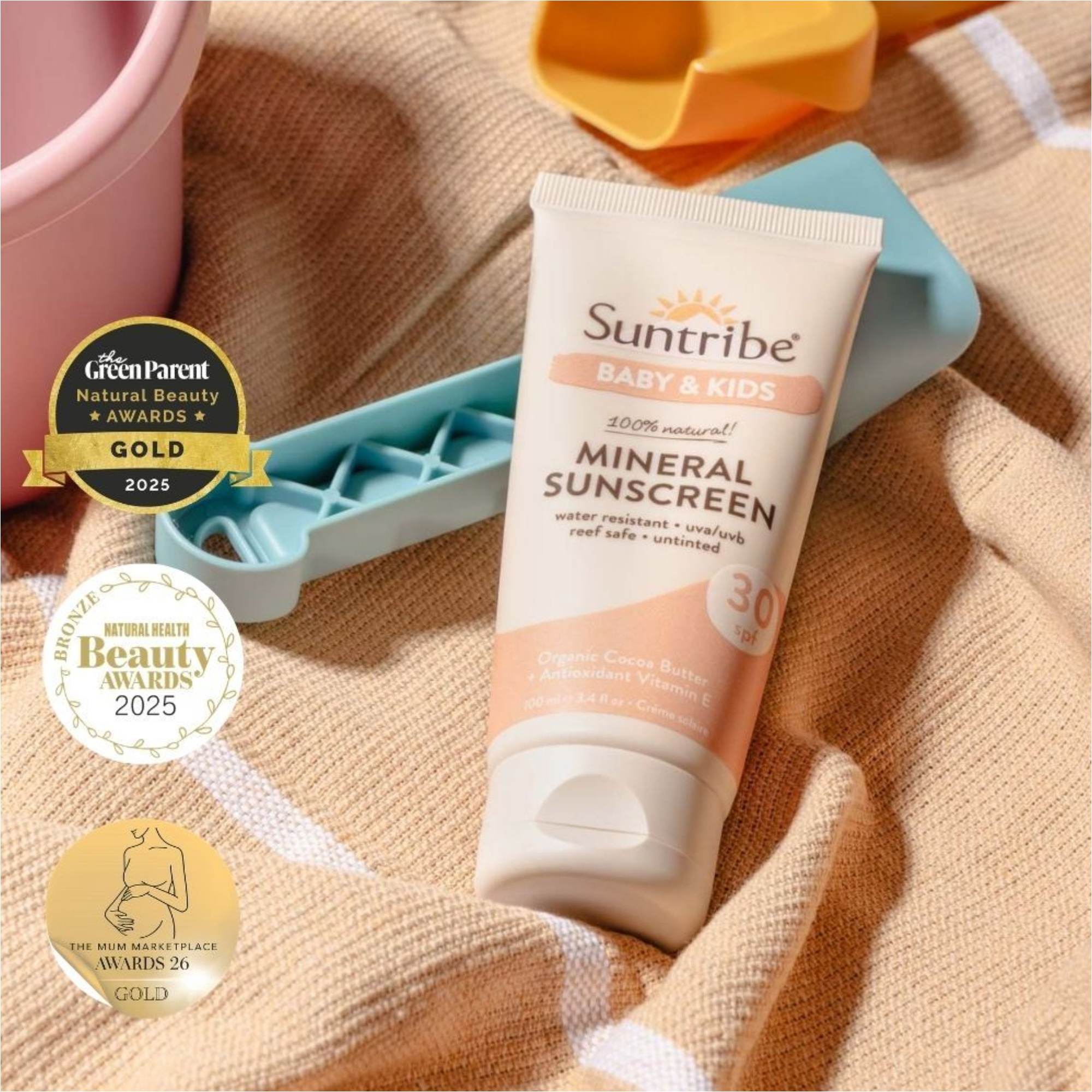 2026 Suntribe Junior Organic Mineral Sunscreen SPF 30 STSSBK